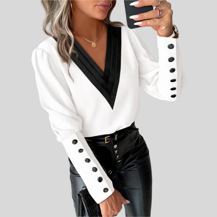 Elegante Sommerbluse | Langarm