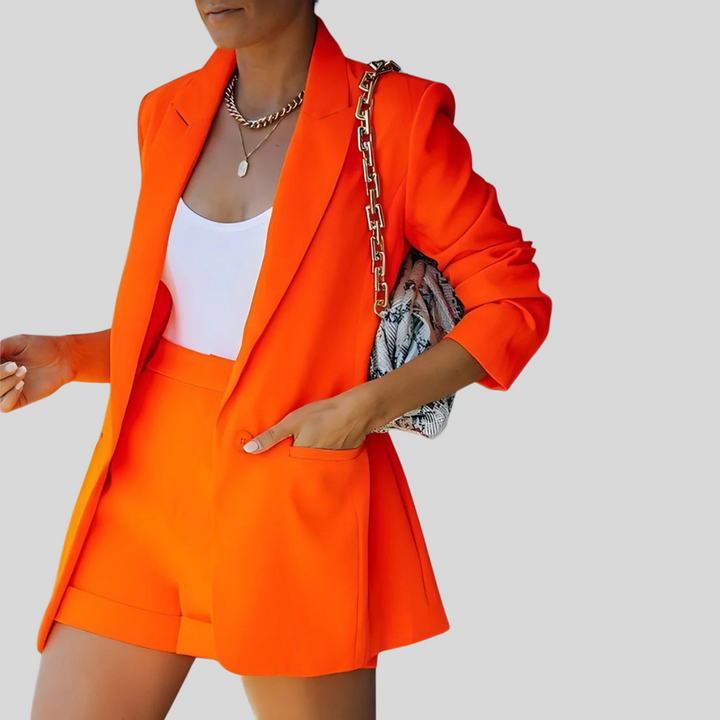 Blazer und Shorts Zweiteiliges Set | Modern
