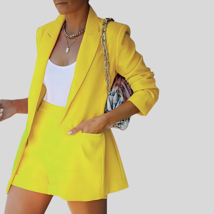 Blazer und Shorts Zweiteiliges Set | Modern