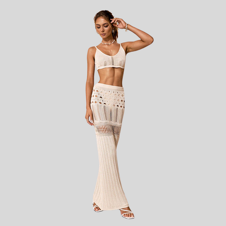 Elegantes Set aus Rock und Top | Sommer