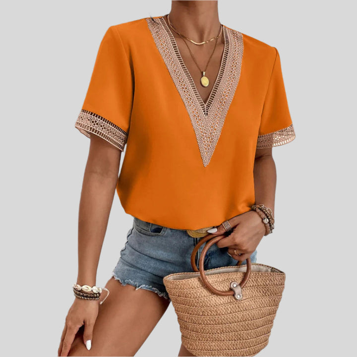 Elegante Sommerbluse | Atmungsaktiv