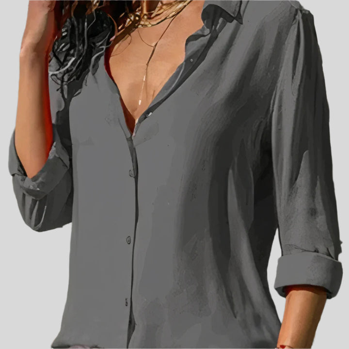 Elegantes Langarm Hemd | Sommer