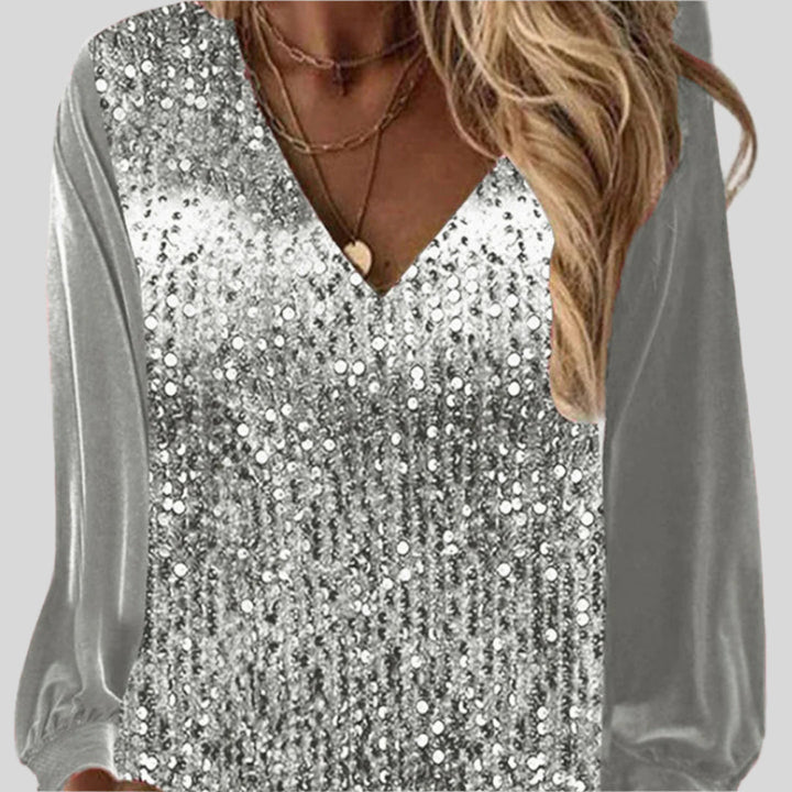 Klassische Glitzerbluse | Trendy