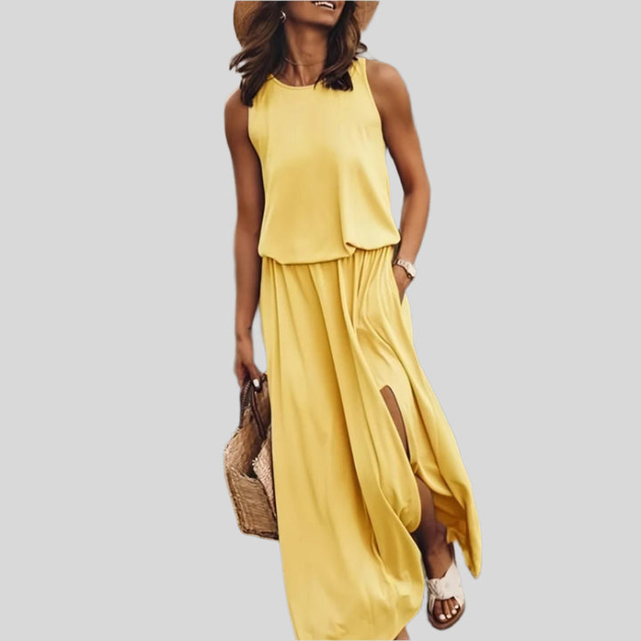 Elegantes Ärmelloses Sommerkleid | Maxi