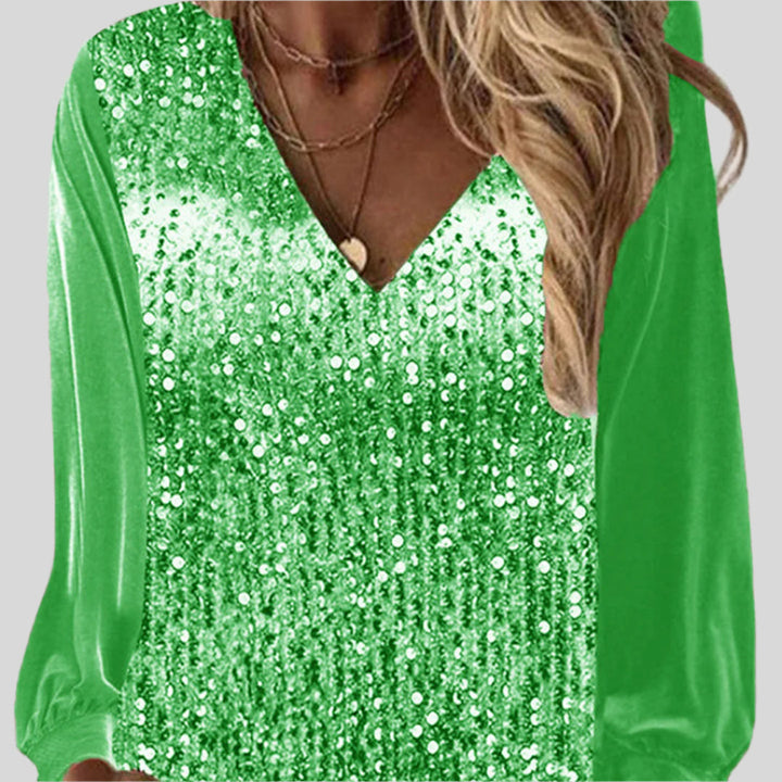 Klassische Glitzerbluse | Trendy