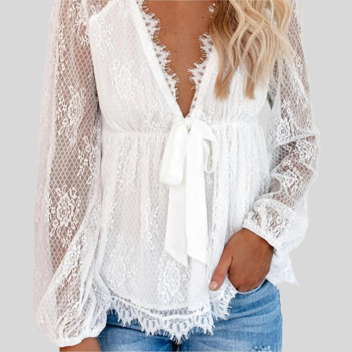 Elegante Bluse mit Langen Ärmeln | Dirndl