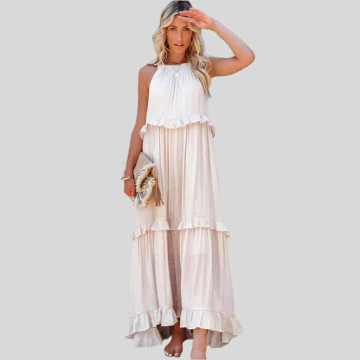 Elegantes Ausgestelltes Ärmelloses Kleid | Maxi