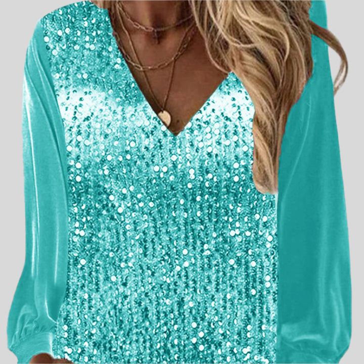Klassische Glitzerbluse | Trendy