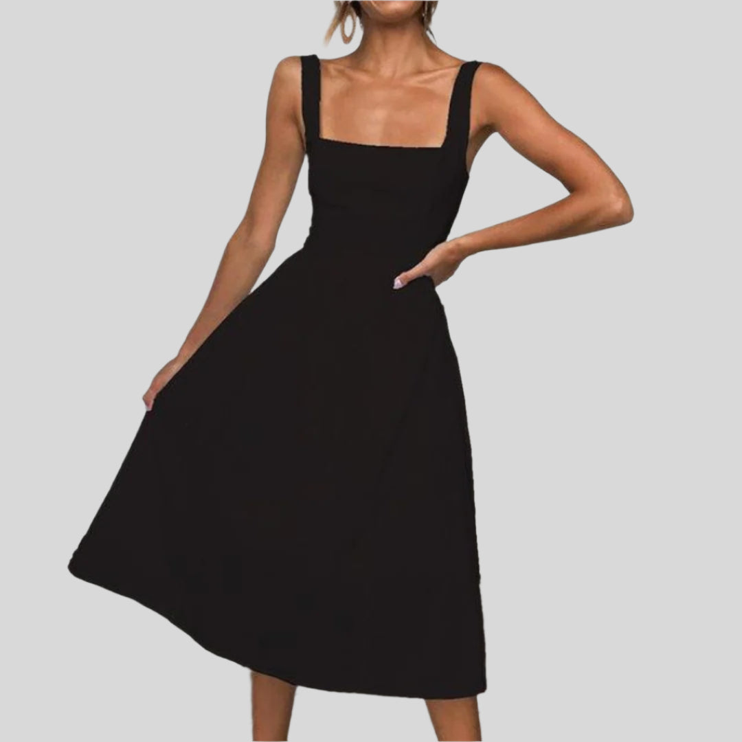 Stylisches Ärmelloses Sommerkleid | Midi