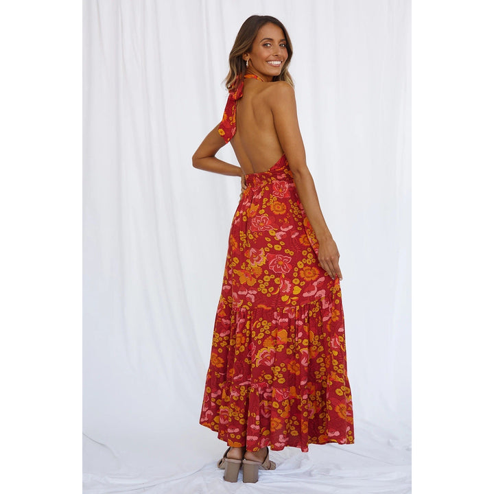 Elegantes Langes Kleid mit Schlitz und Rückenfrei | Maxi