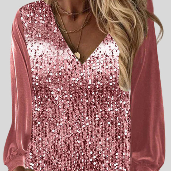 Klassische Glitzerbluse | Trendy