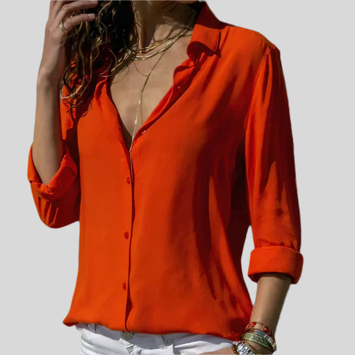 Elegantes Langarm Hemd | Sommer