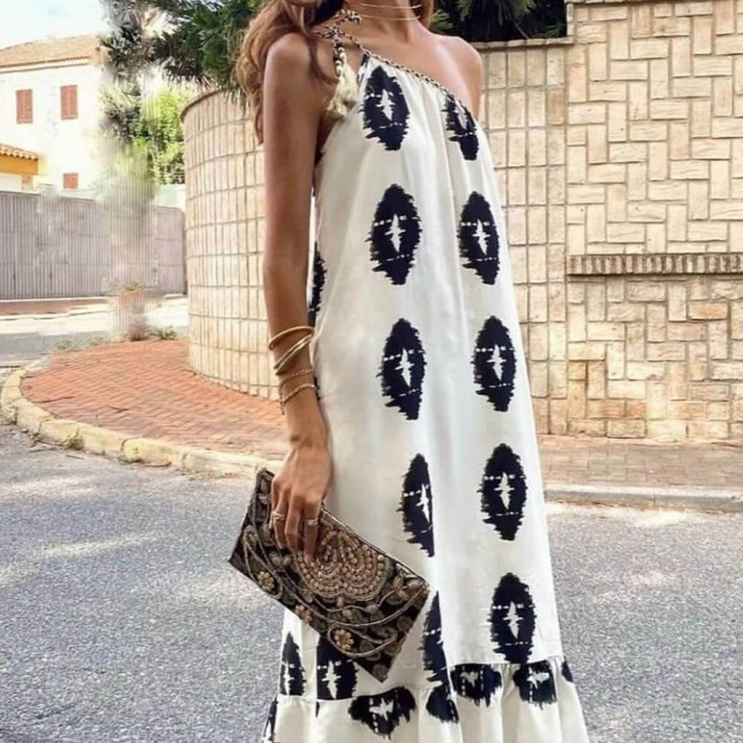 Elegantes Sommerkleid im Relaxed Fit | Maxi
