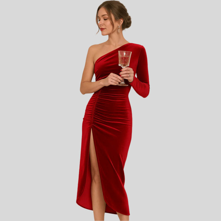 Elegantes Asymmetrisches Midikleid | Trendig