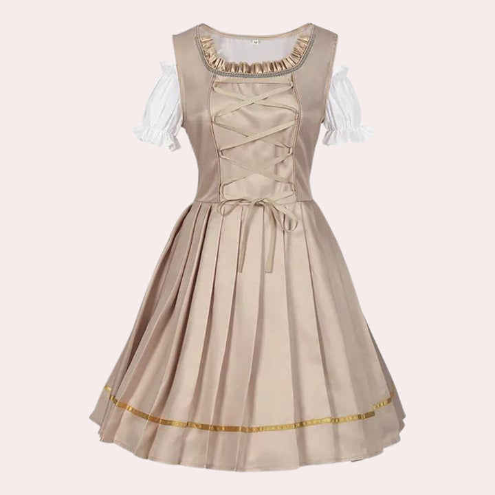 Traditionell Elegantes Oktoberfest-Dirndl | Midi