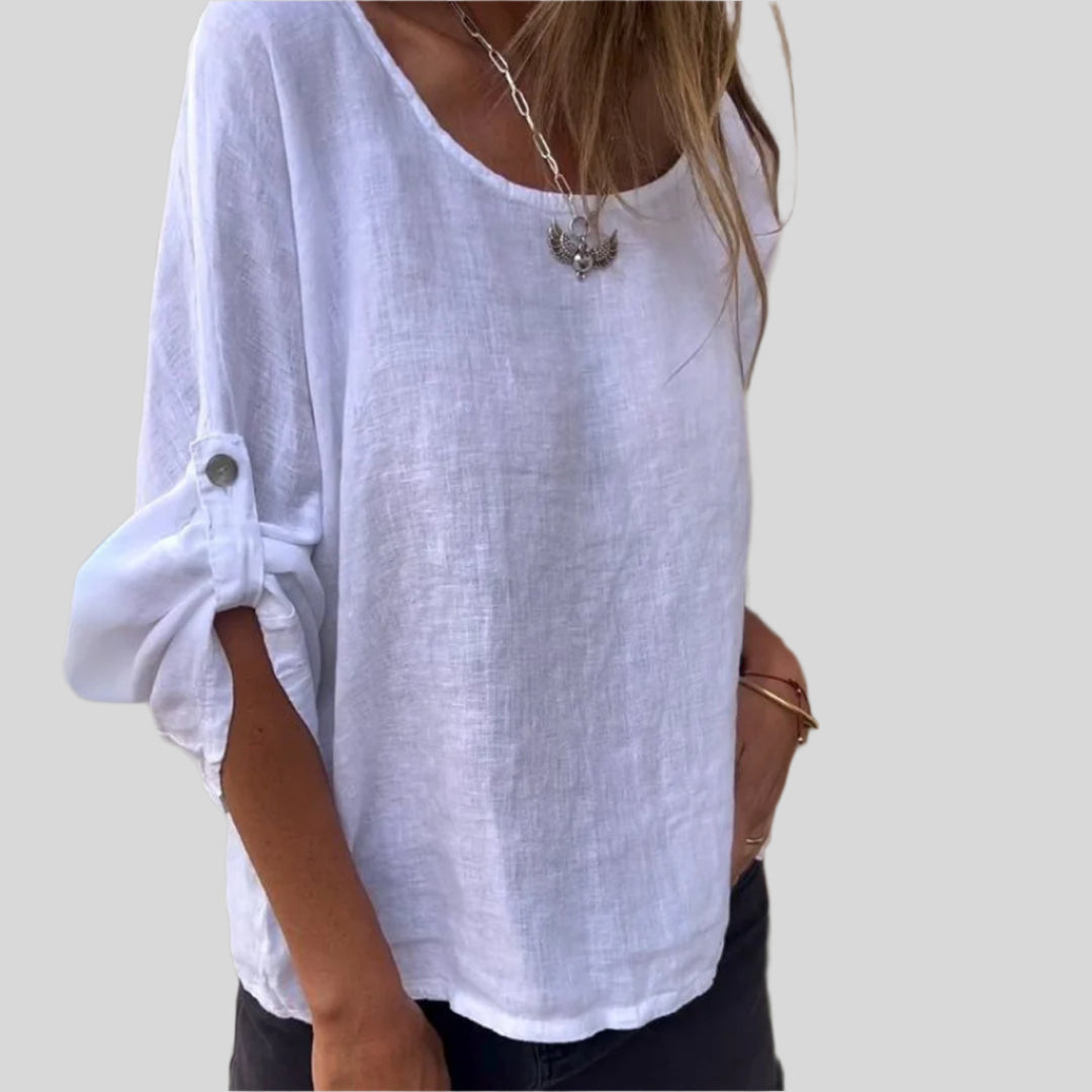 Elegantes Rundhalsshirt | Sommer
