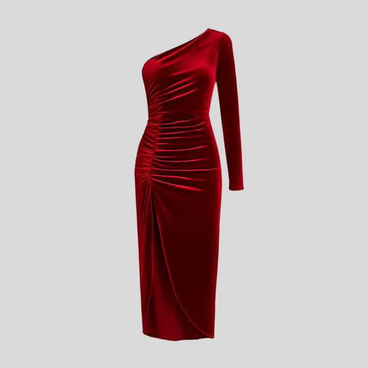 Elegantes Asymmetrisches Midikleid | Trendig