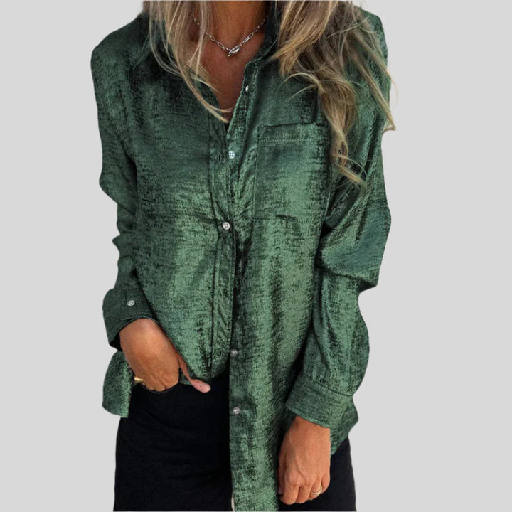 Elegantes Bluse mit Knopfleiste | Langarm