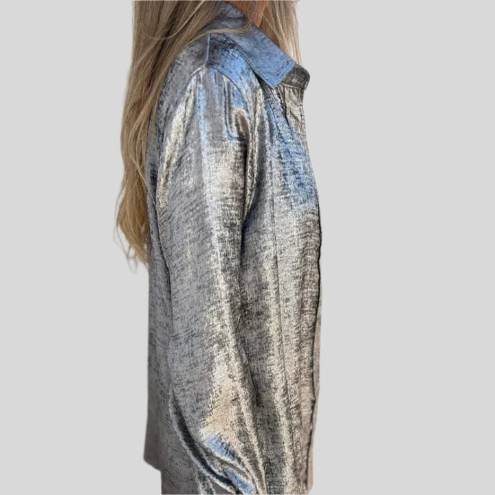 Elegantes Bluse mit Knopfleiste | Langarm