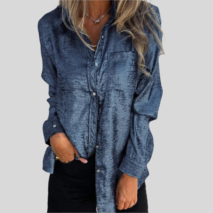 Elegantes Bluse mit Knopfleiste | Langarm