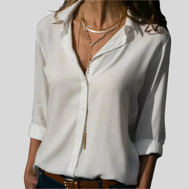 Elegantes Langarm Hemd | Sommer