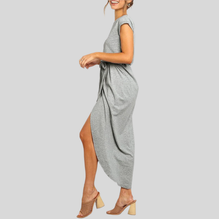 Kurzarm Sommerkleid | Midi