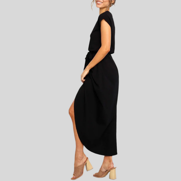Kurzarm Sommerkleid | Midi