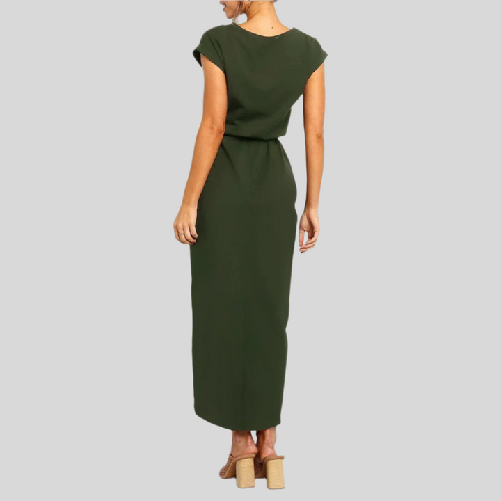 Kurzarm Sommerkleid | Midi