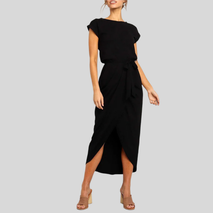 Kurzarm Sommerkleid | Midi