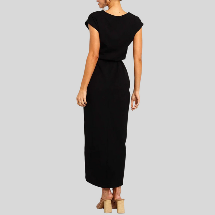 Kurzarm Sommerkleid | Midi