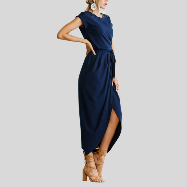 Kurzarm Sommerkleid | Midi