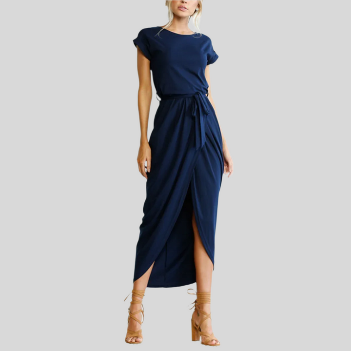 Kurzarm Sommerkleid | Midi
