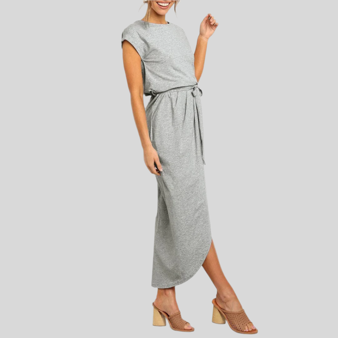 Kurzarm Sommerkleid | Midi