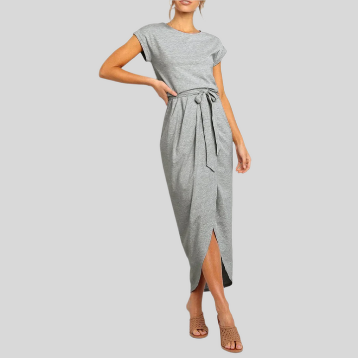 Kurzarm Sommerkleid | Midi