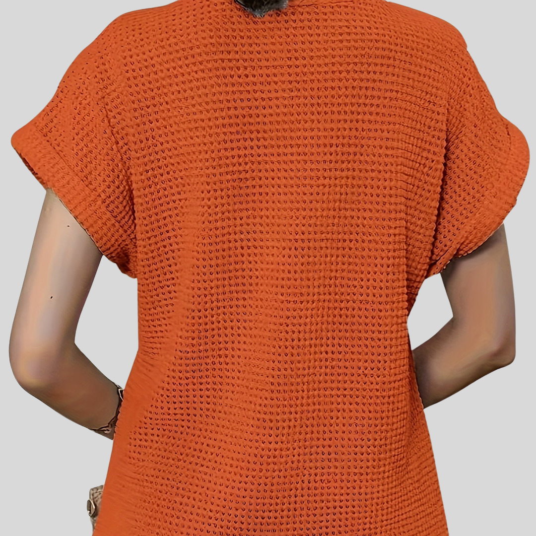 Elegante Strickbluse | Kurzarm