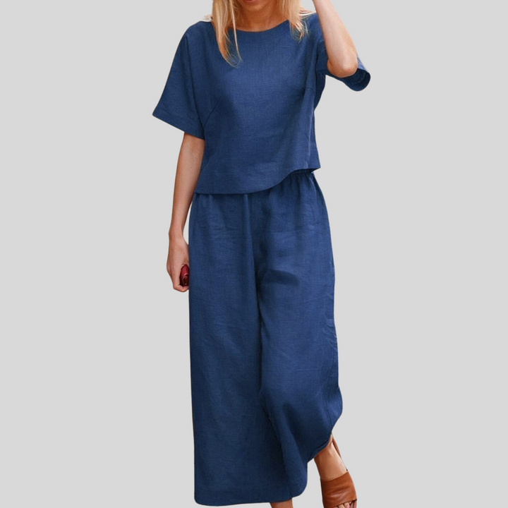 Mylah | Damen Elegante Setz | Hose und Oberteil