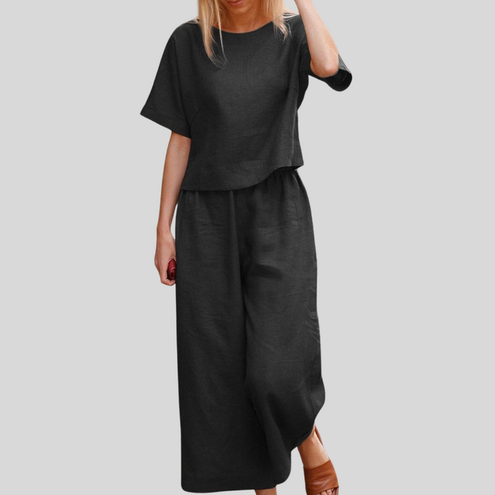 Mylah | Damen Elegante Setz | Hose und Oberteil