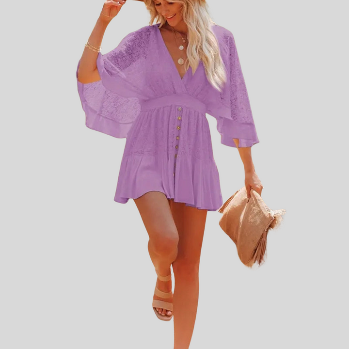 Isabeau | Damen Boho Kleid | Mini