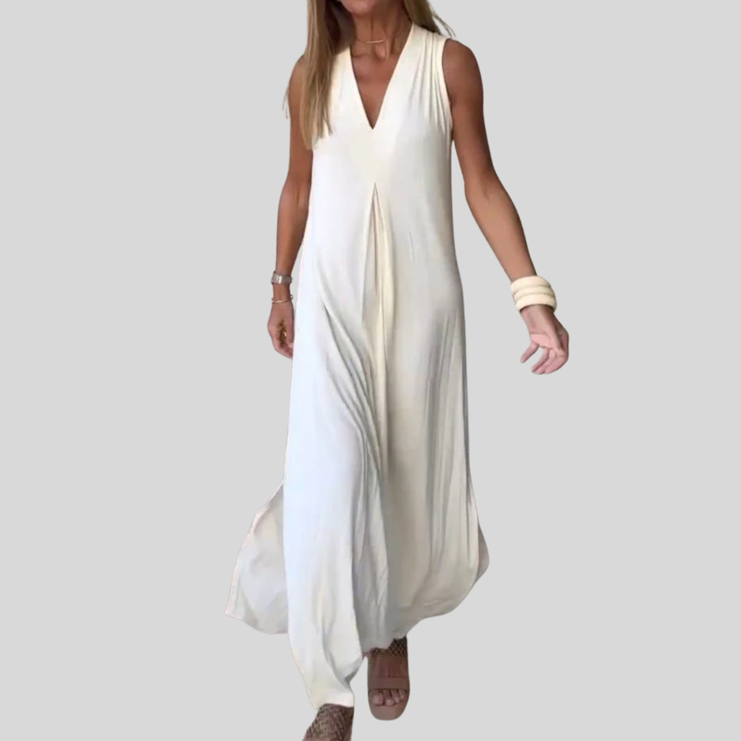 Azaria | Damen Ärmellos Kleid | Maxi