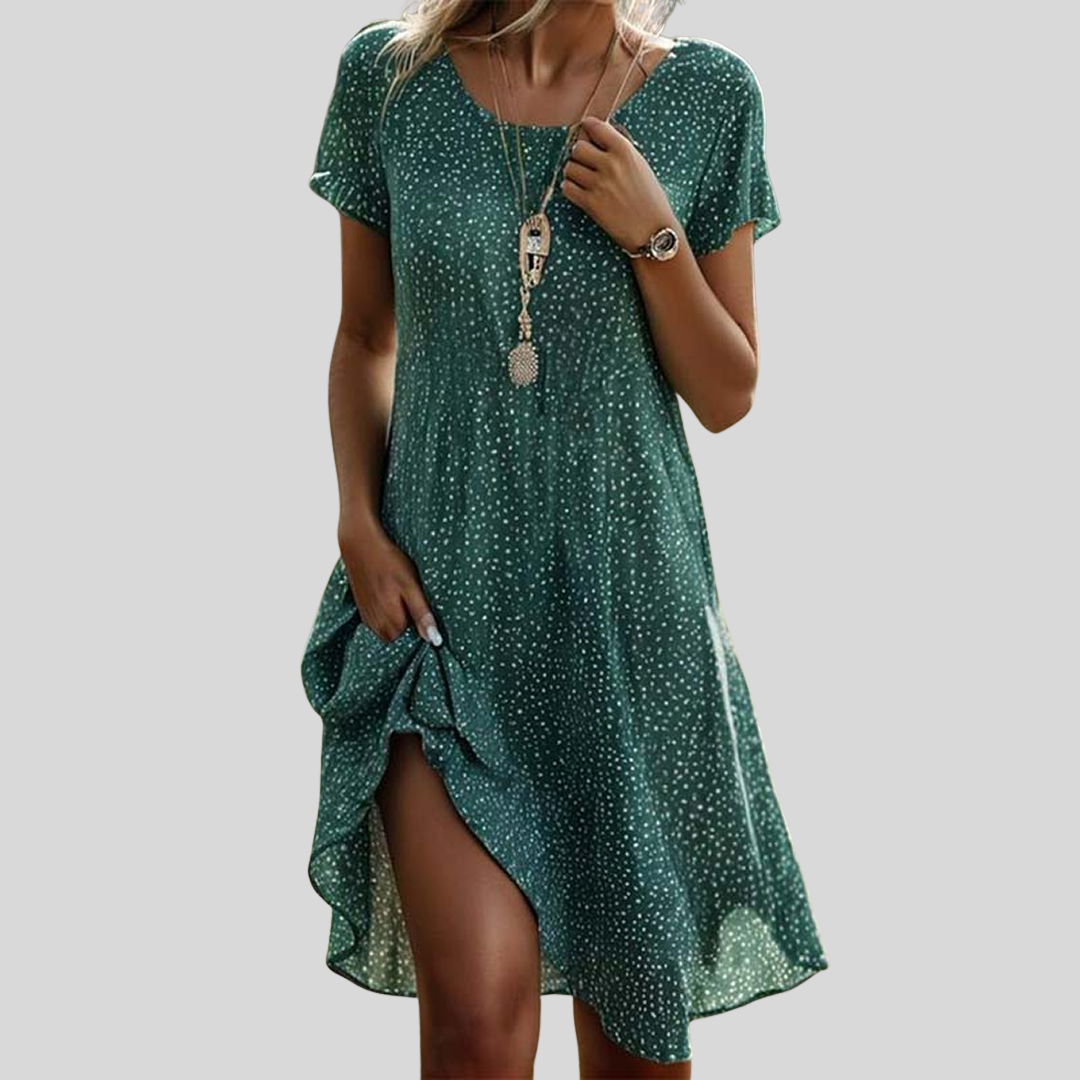 Dalina | Damen Stilvolles Midikleid | Sommer