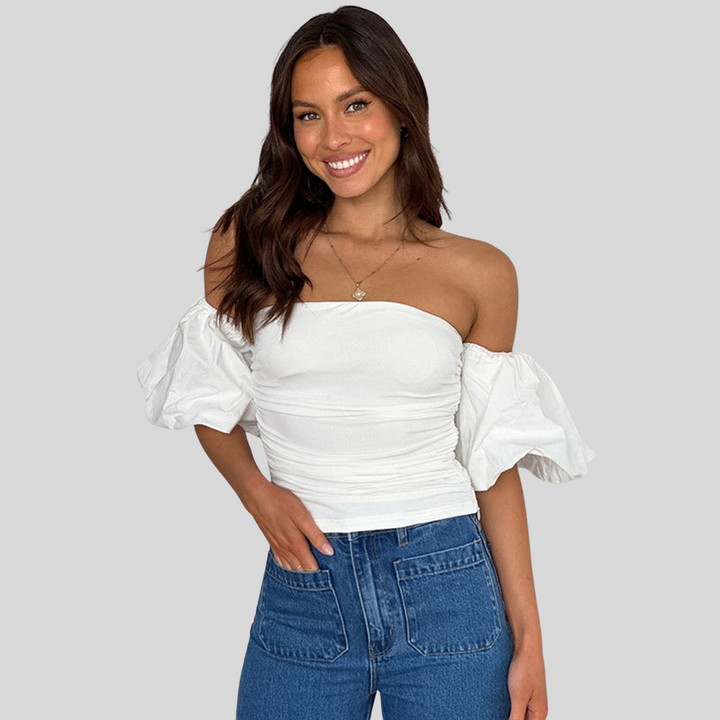 Elegantes Top mit Puffärmeln | Modisch