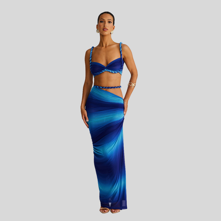Elegantes Zweiteiliges Kleid-Set | Sommer
