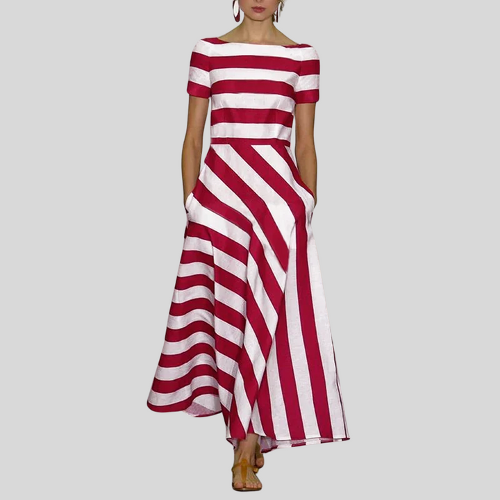 Damen Stilvolles Sommerkleid | Kurzarm