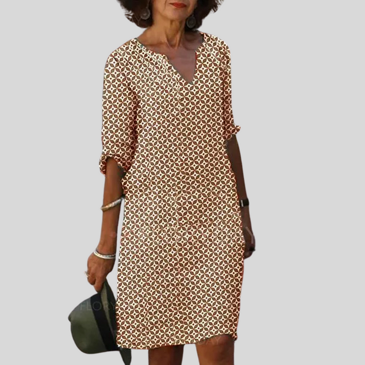 Milena | Damen Elegantes Lockeres Kleid | Mini