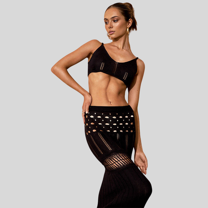 Elegantes Set aus Rock und Top | Sommer