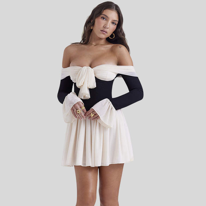 Elegantes Schulterfreies Kleid | Mini
