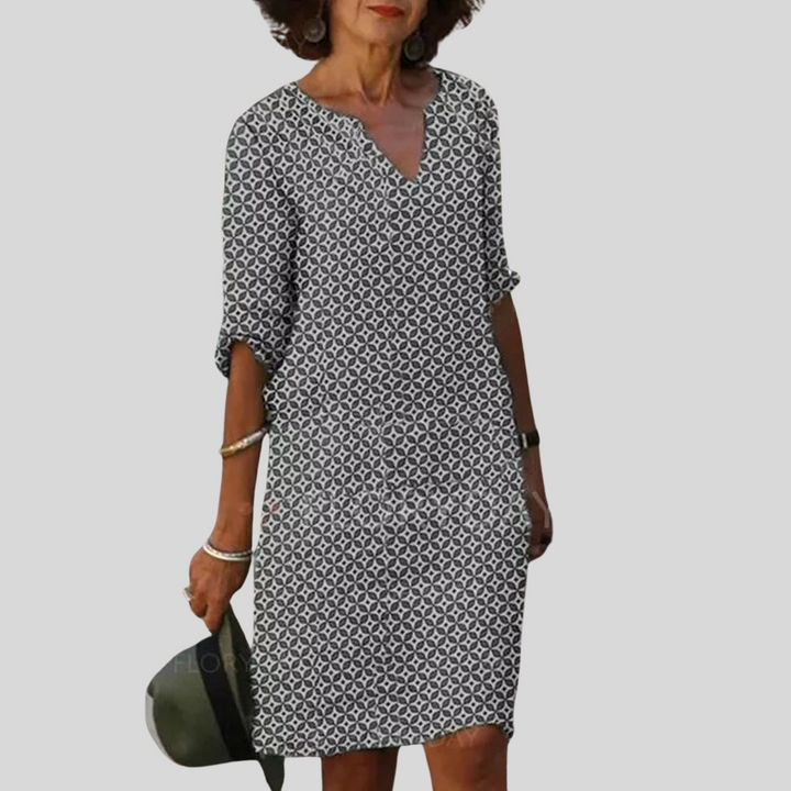 Milena | Damen Elegantes Lockeres Kleid | Mini