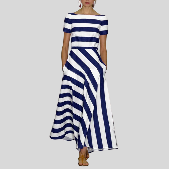 Damen Stilvolles Sommerkleid | Kurzarm