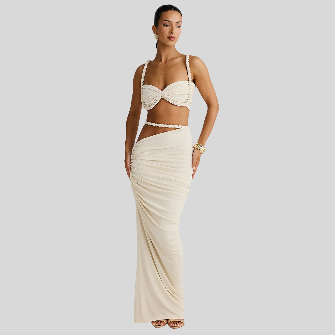 Elegantes Zweiteiliges Kleid-Set | Sommer