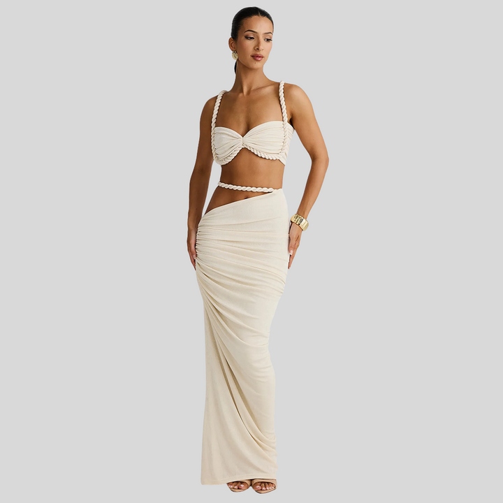 Elegantes Zweiteiliges Kleid-Set | Sommer